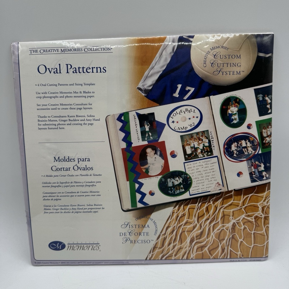 CREATIVE MEMORIES OVAL PATTERNS CUSTOM CUTTING SYSTEM MAKES 18 SIZES NEW